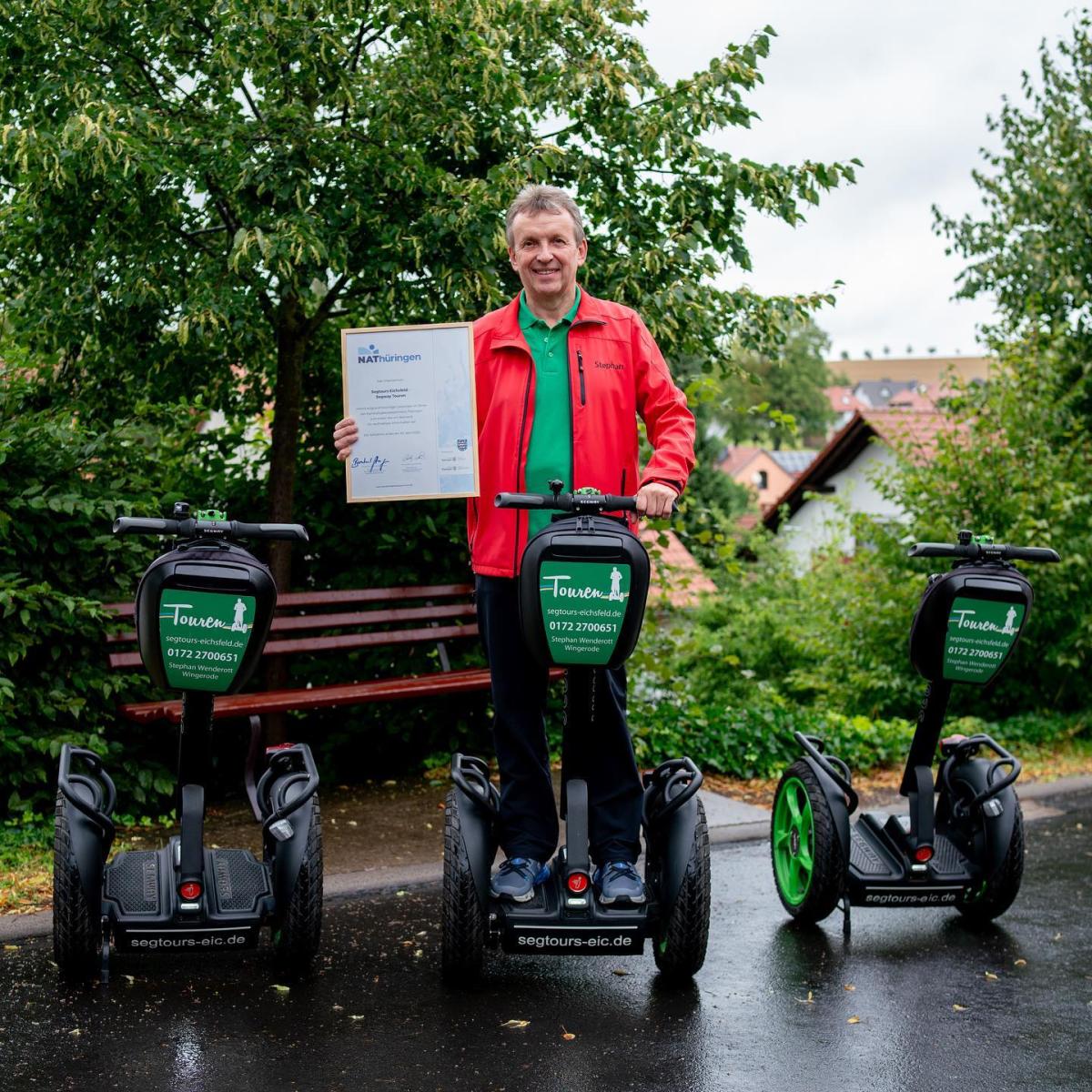 Segwaytour in Etzelsbach mit Eichsfelder Frühstück