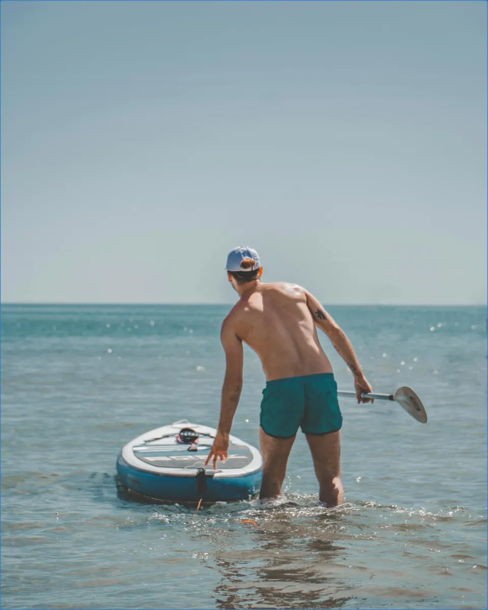 Kajak oder SUP Tour auf dem Wasser durch Saarbrücken