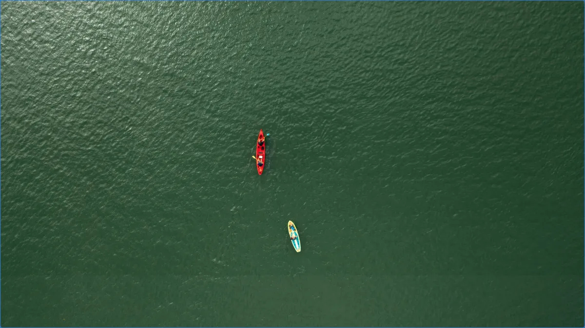 Kajak oder SUP Tour auf dem Wasser durch Saarbrücken